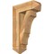 Ekena Millwork Balboa Arts and Crafts Rough Sawn Bracket w/ Offset Brace, Western Red Cedar, 8"W x 22"D x 34"H BKT0806X22X34BOA03RWR - alternate 1